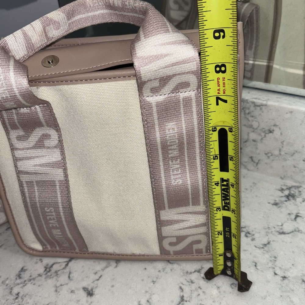 Steve Madden Cream and Tan canvas  Bag - Picture 9 of 9